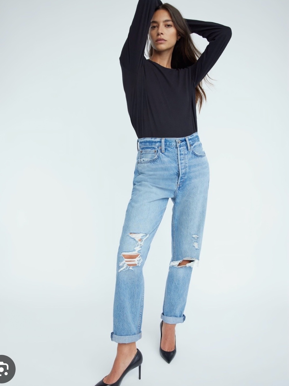 Aritzia Denim Forum The BF High Rise Loose, Size 28